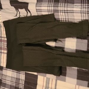 Zigzag pattern black jeggings